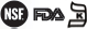 NSF, FDA, Kosher Certified